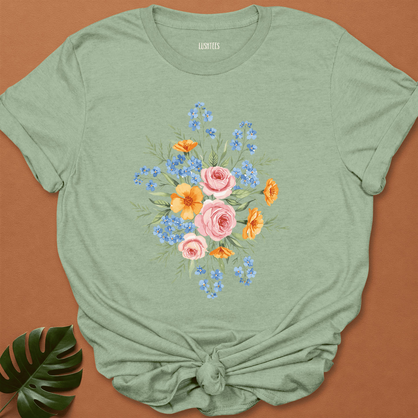 Water Colour Wildflower Bouquet T-shirt
