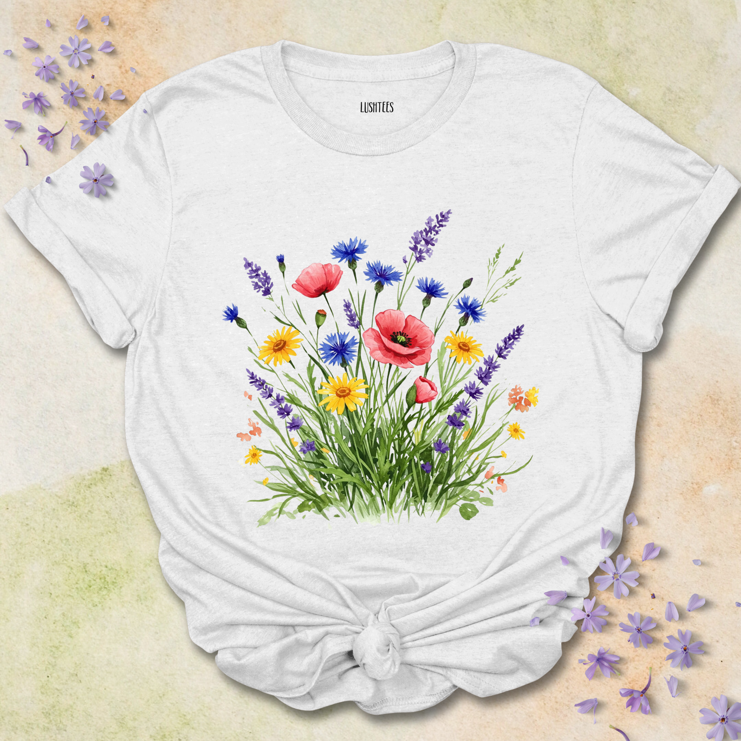 Water coloured Wild Flowers