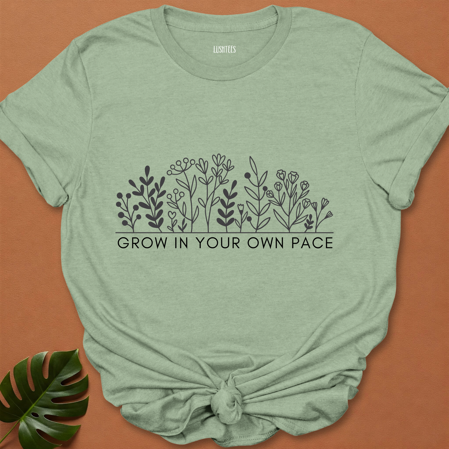 Tiny Garden - Subtle Bloom Line Art Tee