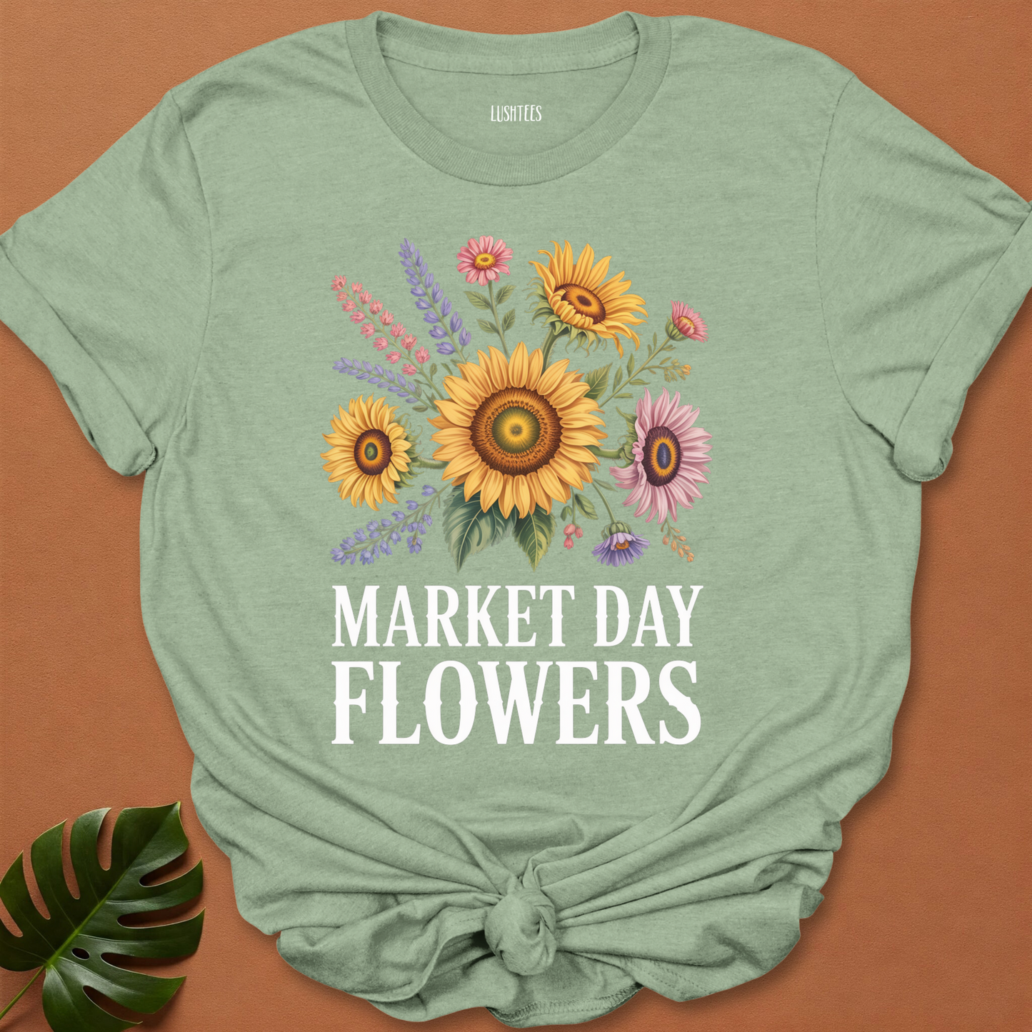 Market Day Flowers – Sunflower & Wildflower T-Shirt