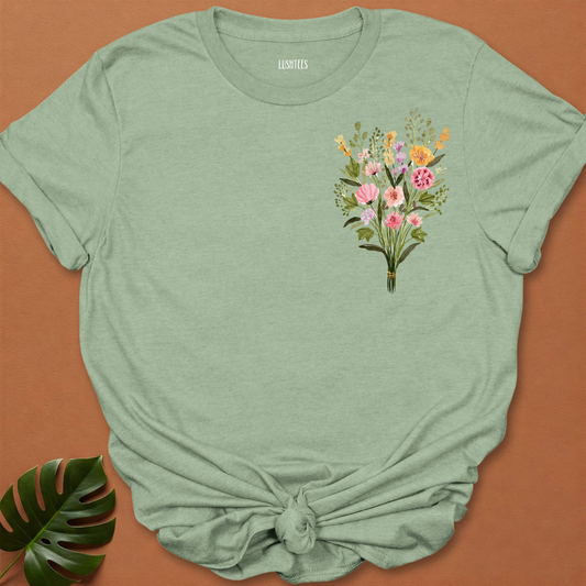 Watercolor Meadow Bouquet Tee