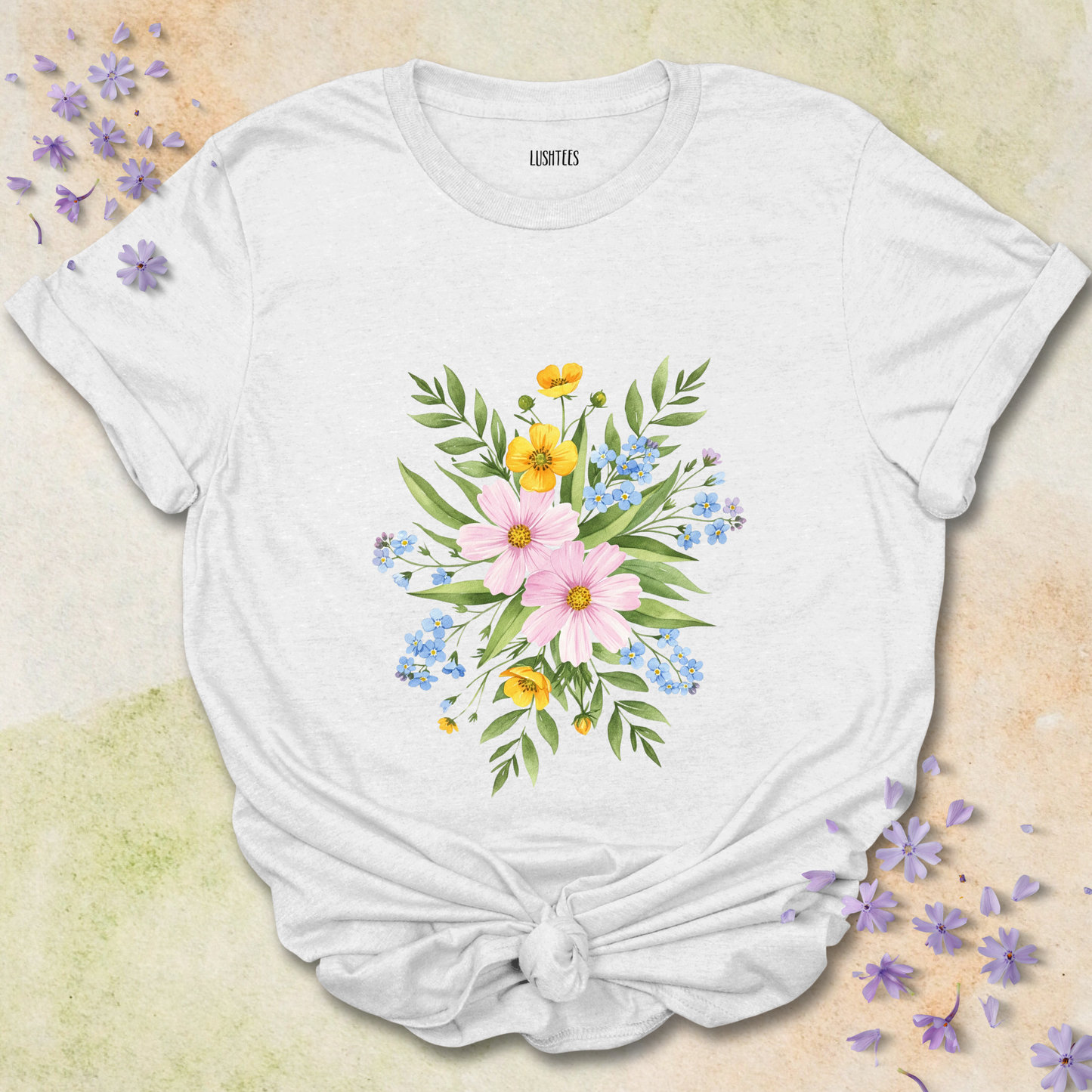 Water Colour Flowers T-shirt