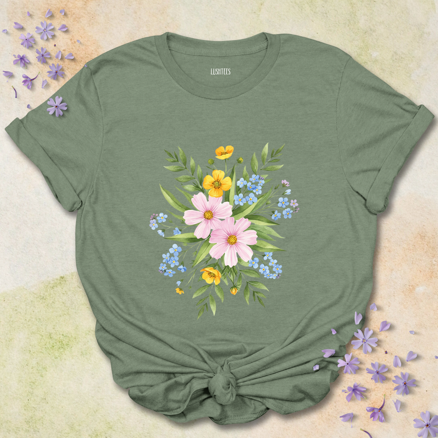 Water Colour Flowers T-shirt