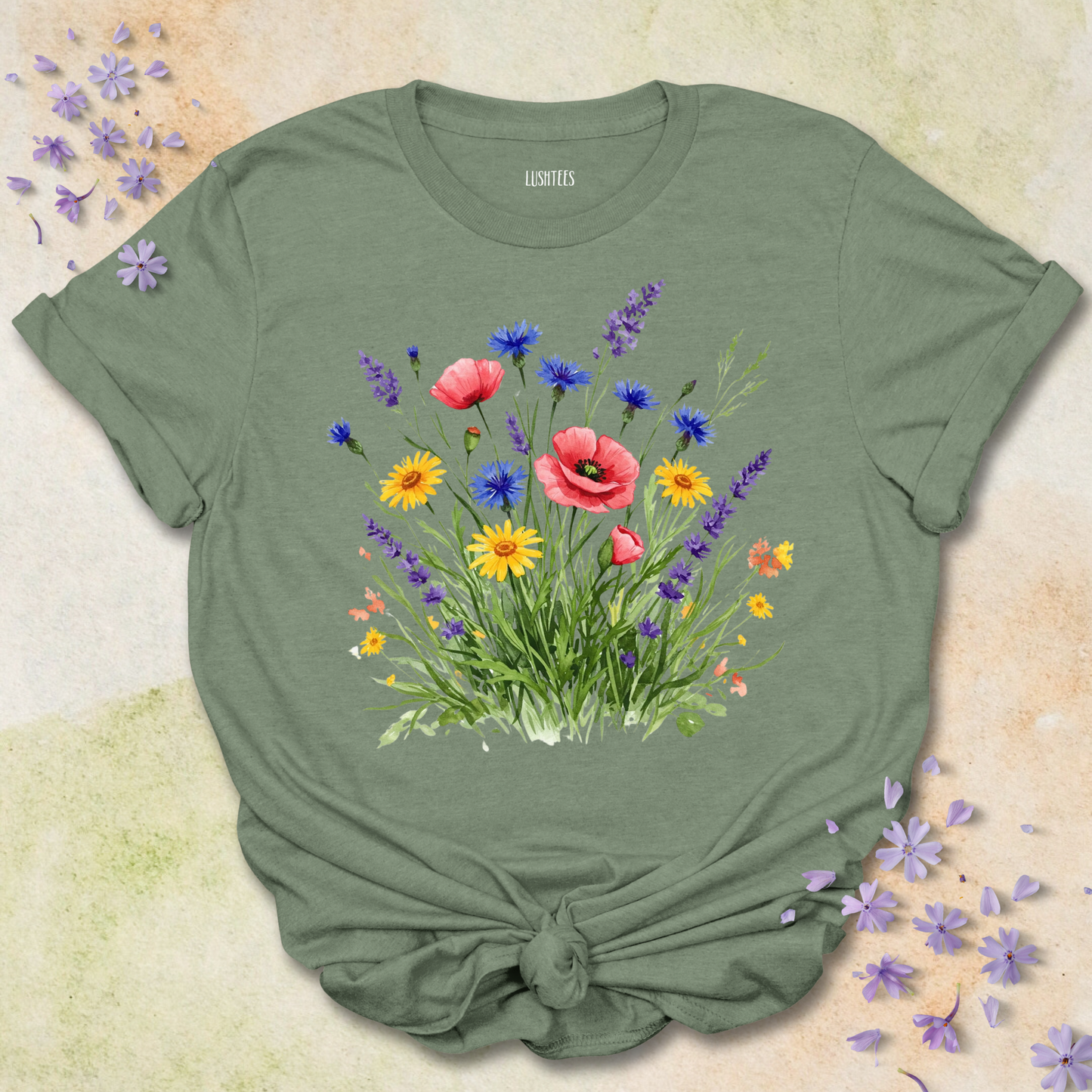 Water coloured Wild Flowers