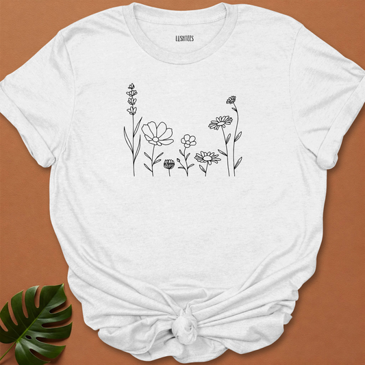 Garden Flowers Bundle – Monoline Drawing