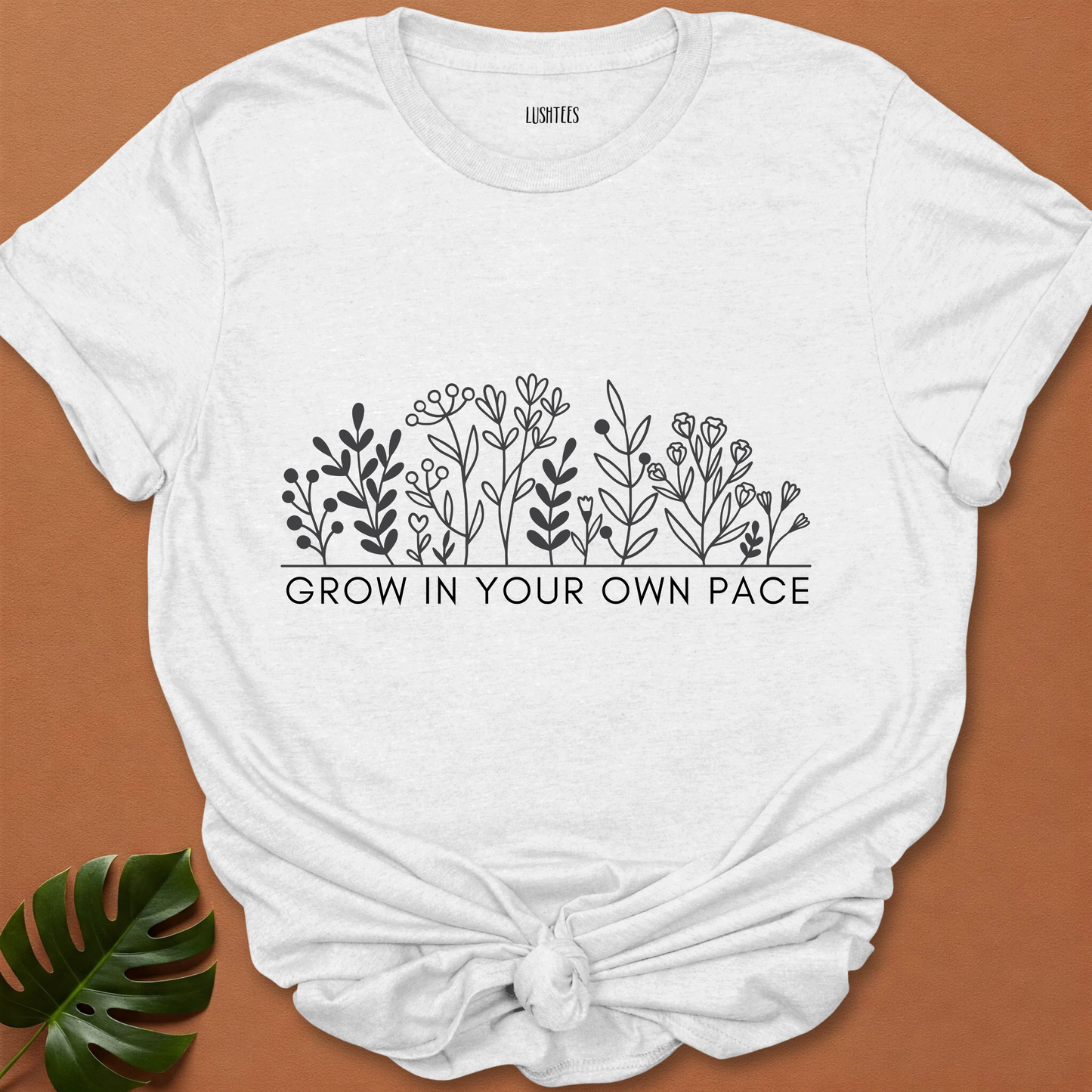 Tiny Garden - Subtle Bloom Line Art Tee