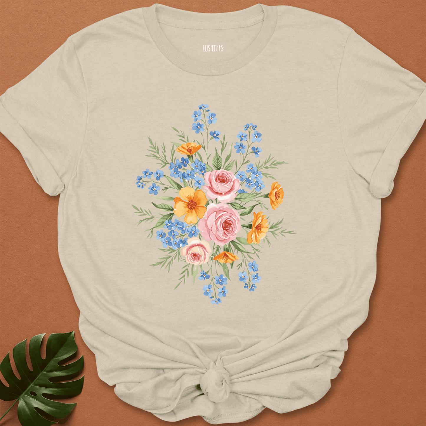 Water Colour Wildflower Bouquet T-shirt