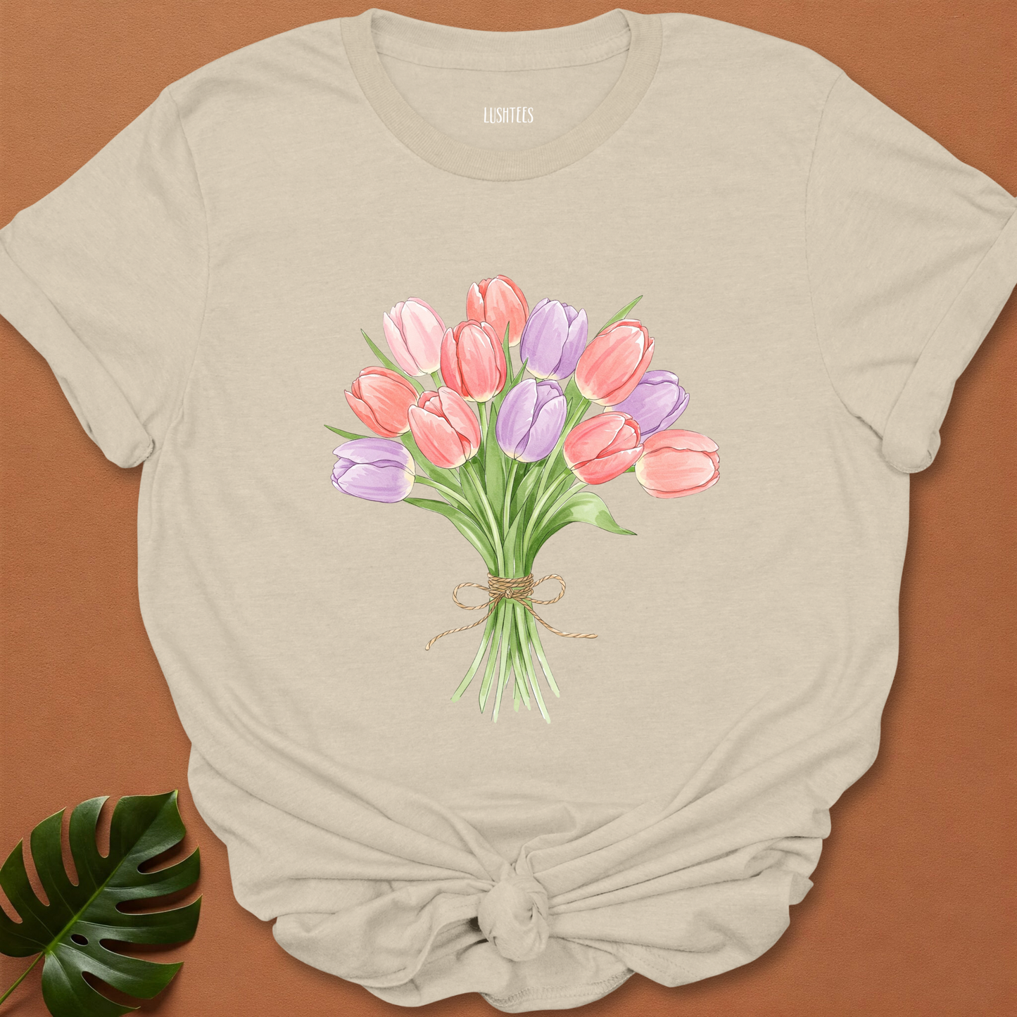 Watercolor Tulip Bouquet tee