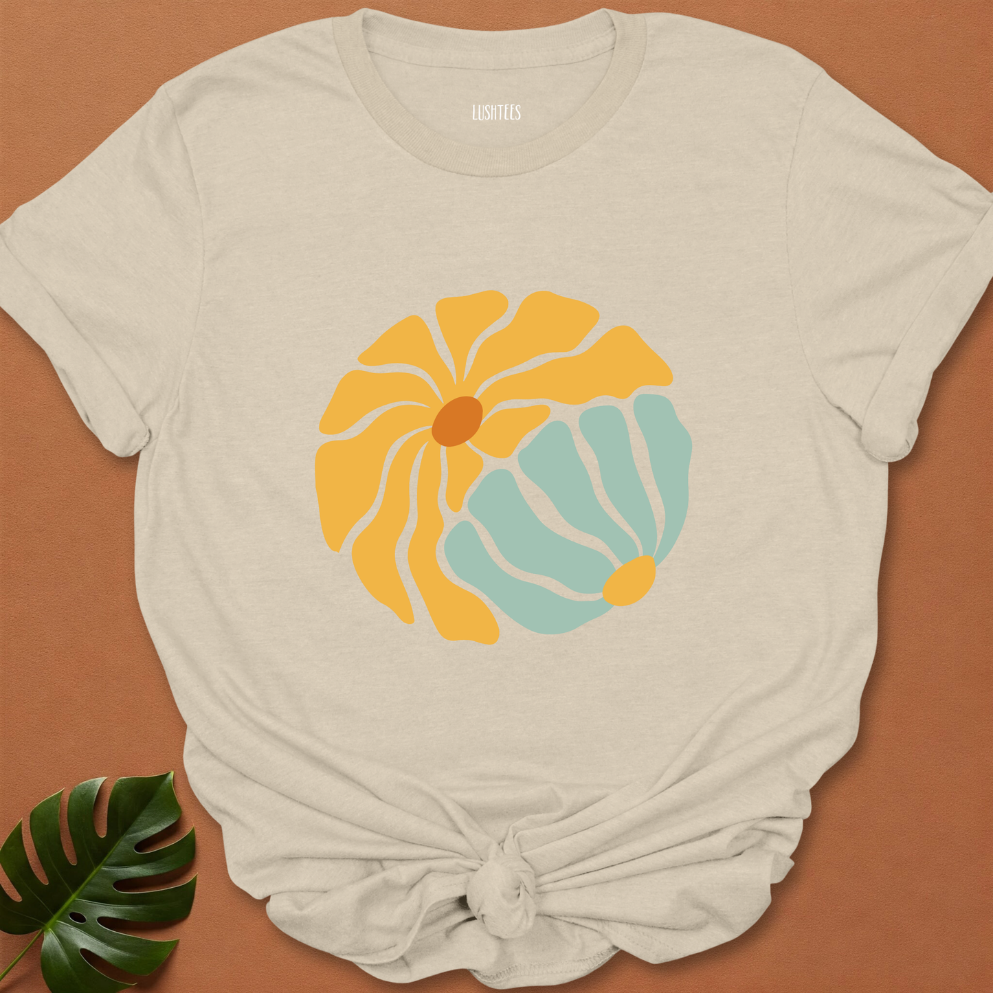 Sun & Sage Duo – Retro Garden Circle Tee