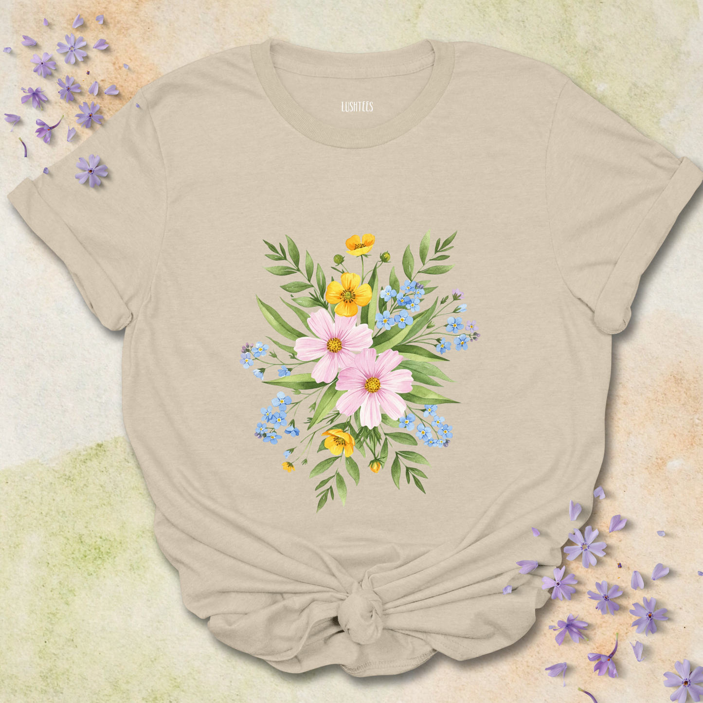 Water Colour Flowers T-shirt