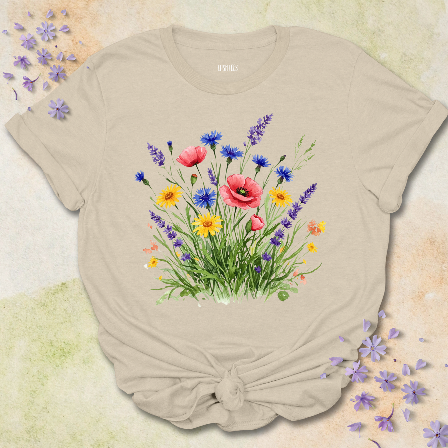 Water coloured Wild Flowers
