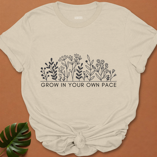 Tiny Garden - Subtle Bloom Line Art Tee