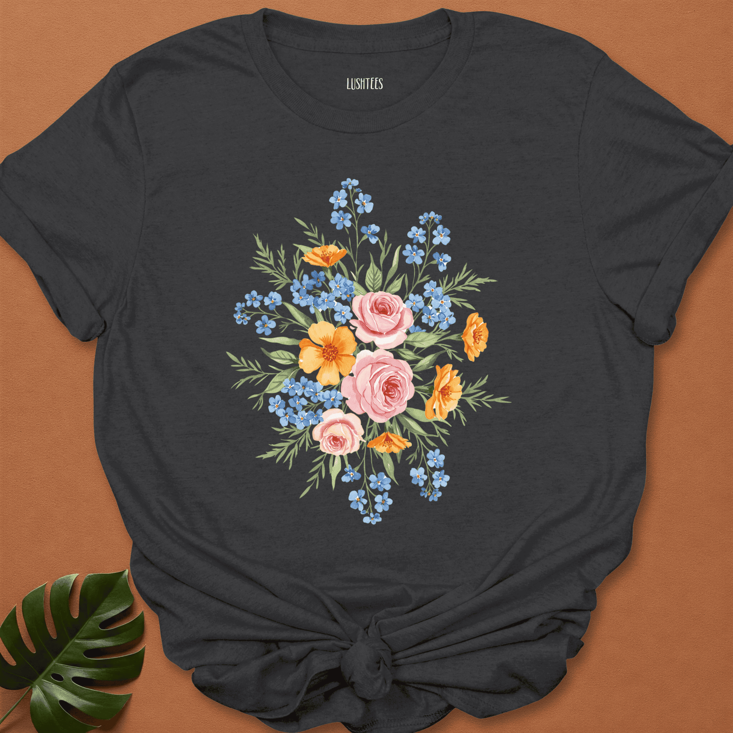 Water Colour Wildflower Bouquet T-shirt