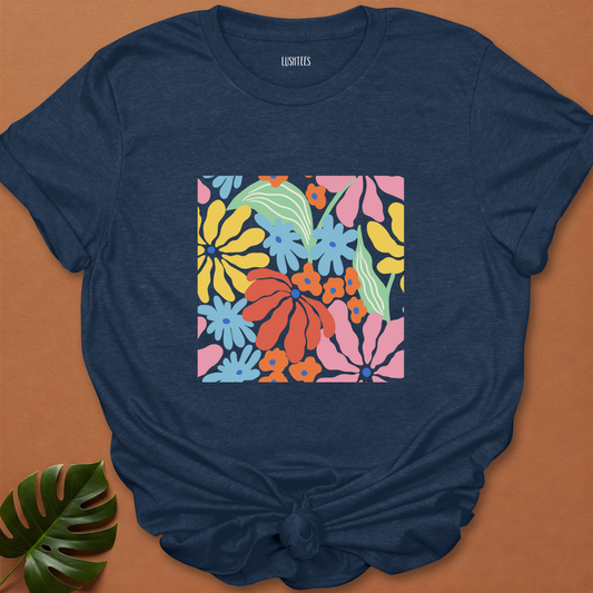 Full Bloom Chaos – Multicolor Wildflower Garden Tee