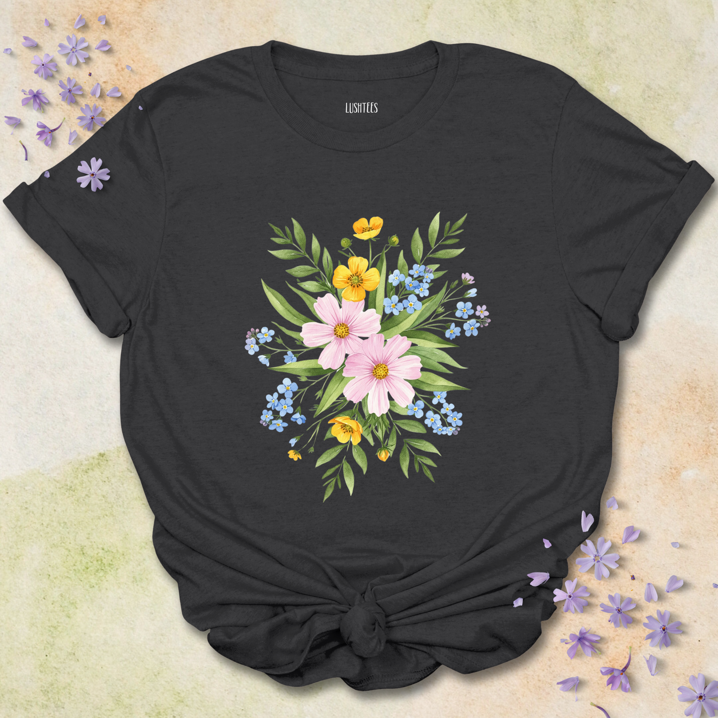Water Colour Flowers T-shirt