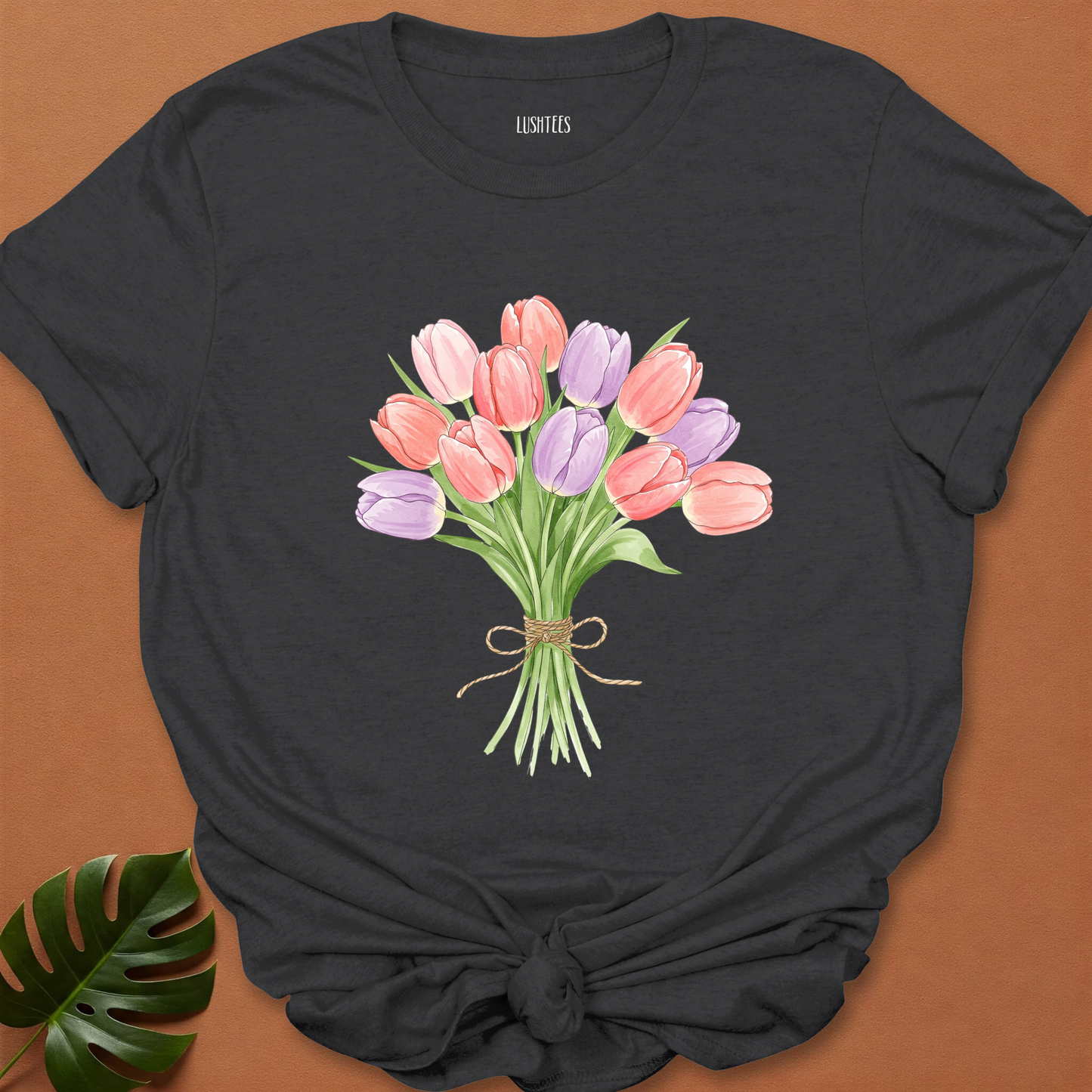 Watercolor Tulip Bouquet tee