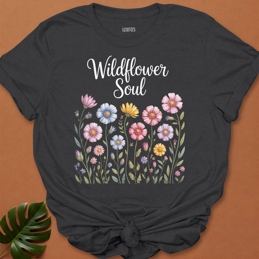 Wildflower Soul – Watercolor Bloom T-Shirt