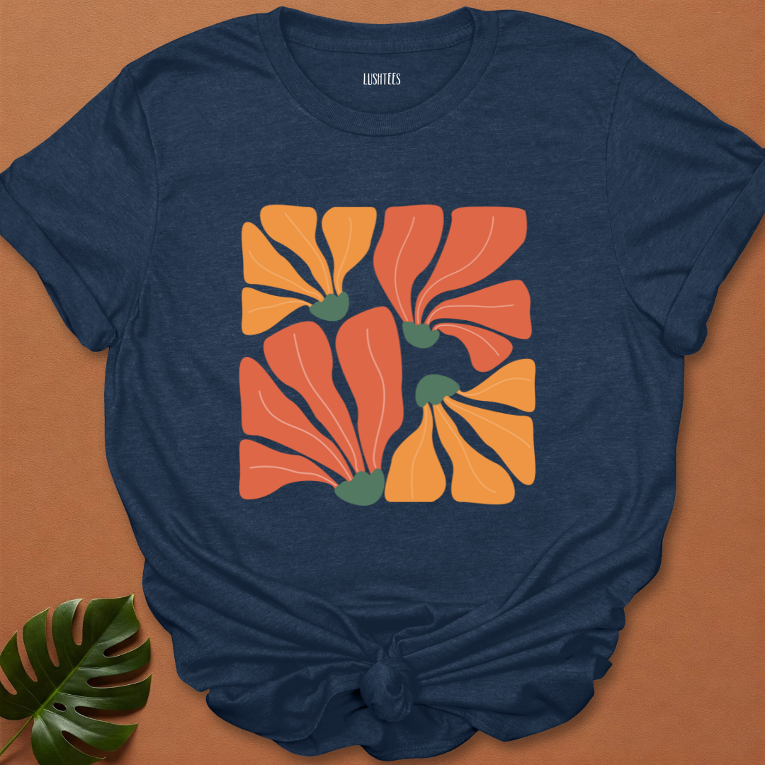 Wild Petal Flow – Abstract Floral Expression Tee