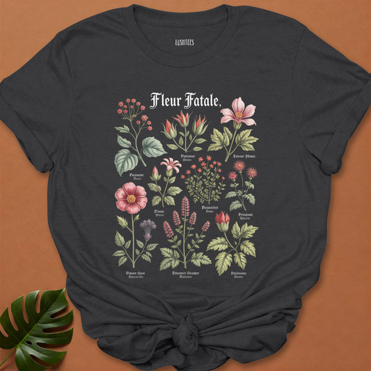 Fleur Fatale – Gothic Botanical Poison Flower T-Shirt