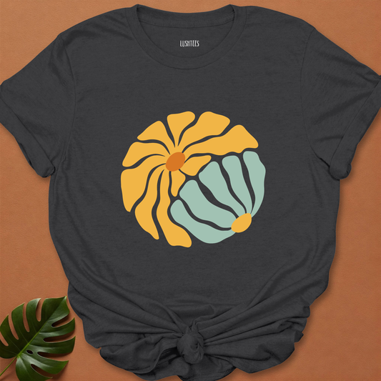 Sun & Sage Duo – Retro Garden Circle Tee