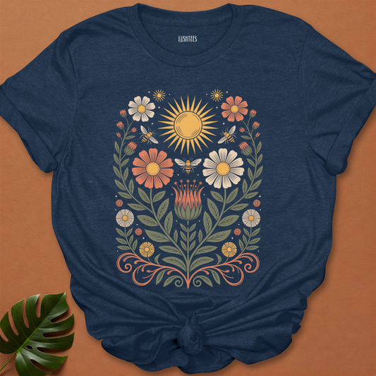 Sun & Bloom Folk Tee