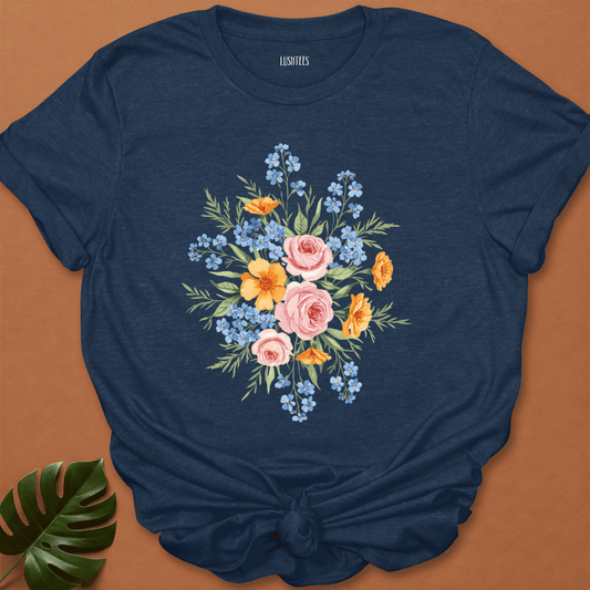 Water Colour Wildflower Bouquet T-shirt
