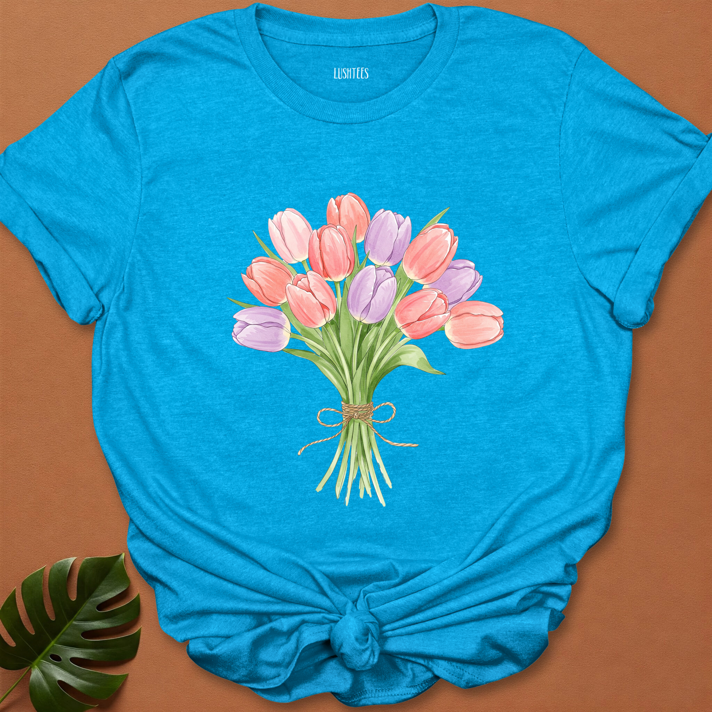 Watercolor Tulip Bouquet tee
