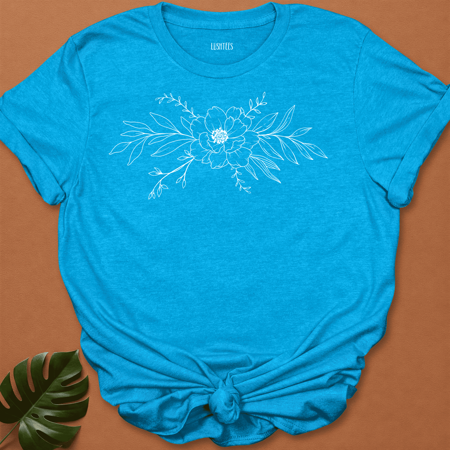Peony Burst – Centered Botanical Emblem