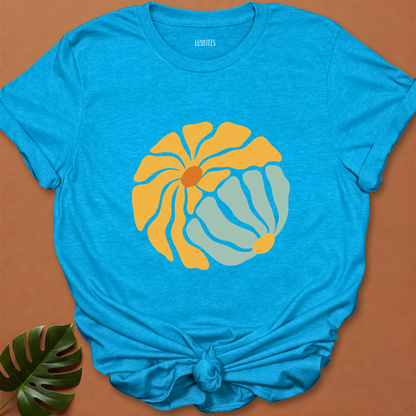 Sun & Sage Duo – Retro Garden Circle Tee