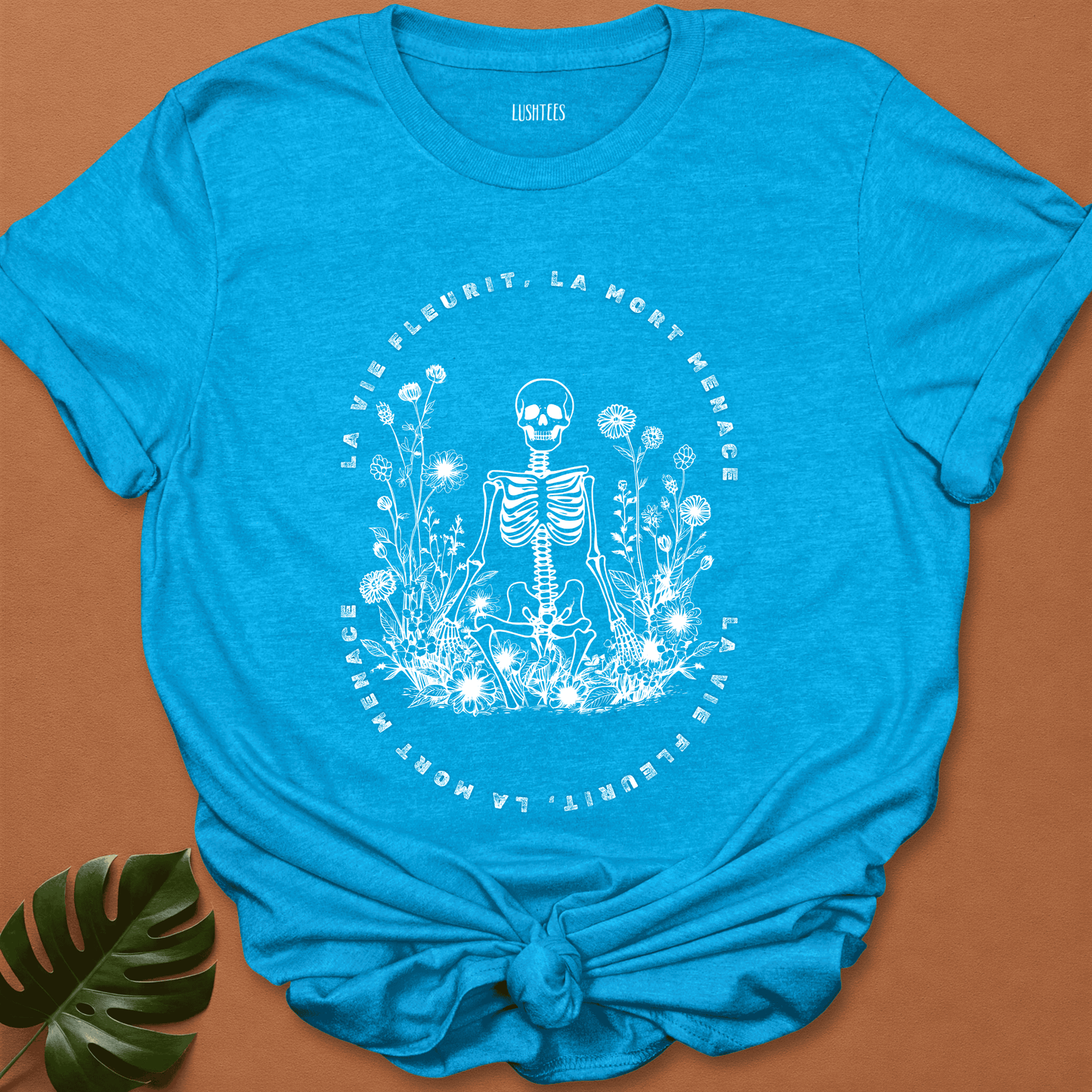 Memento Mori – Skeleton in Wildflowers (French Quote)