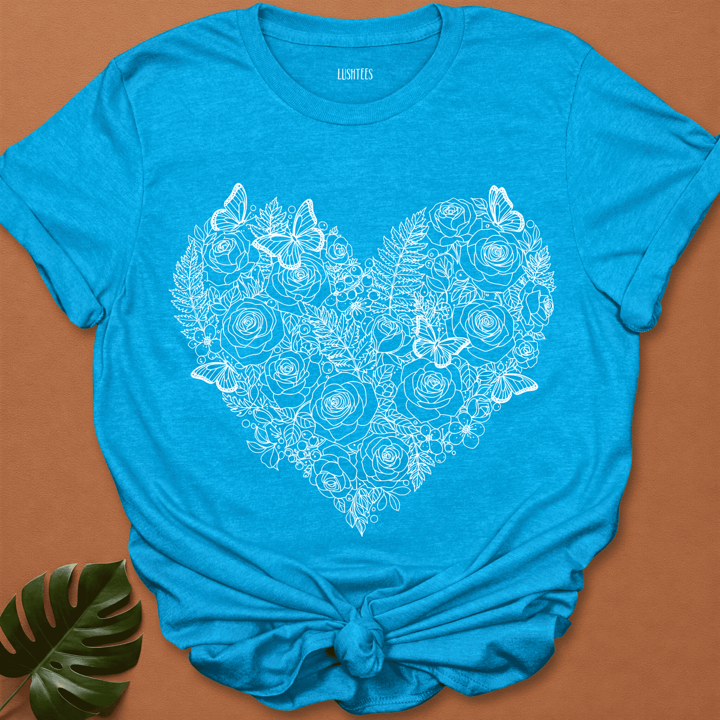 Butterfly Kissed Bloom Heart