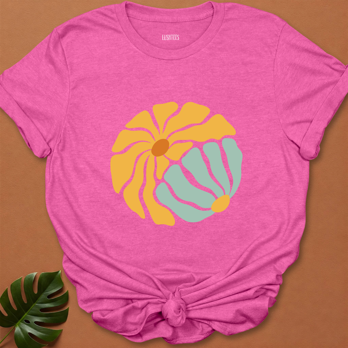 Sun & Sage Duo – Retro Garden Circle Tee