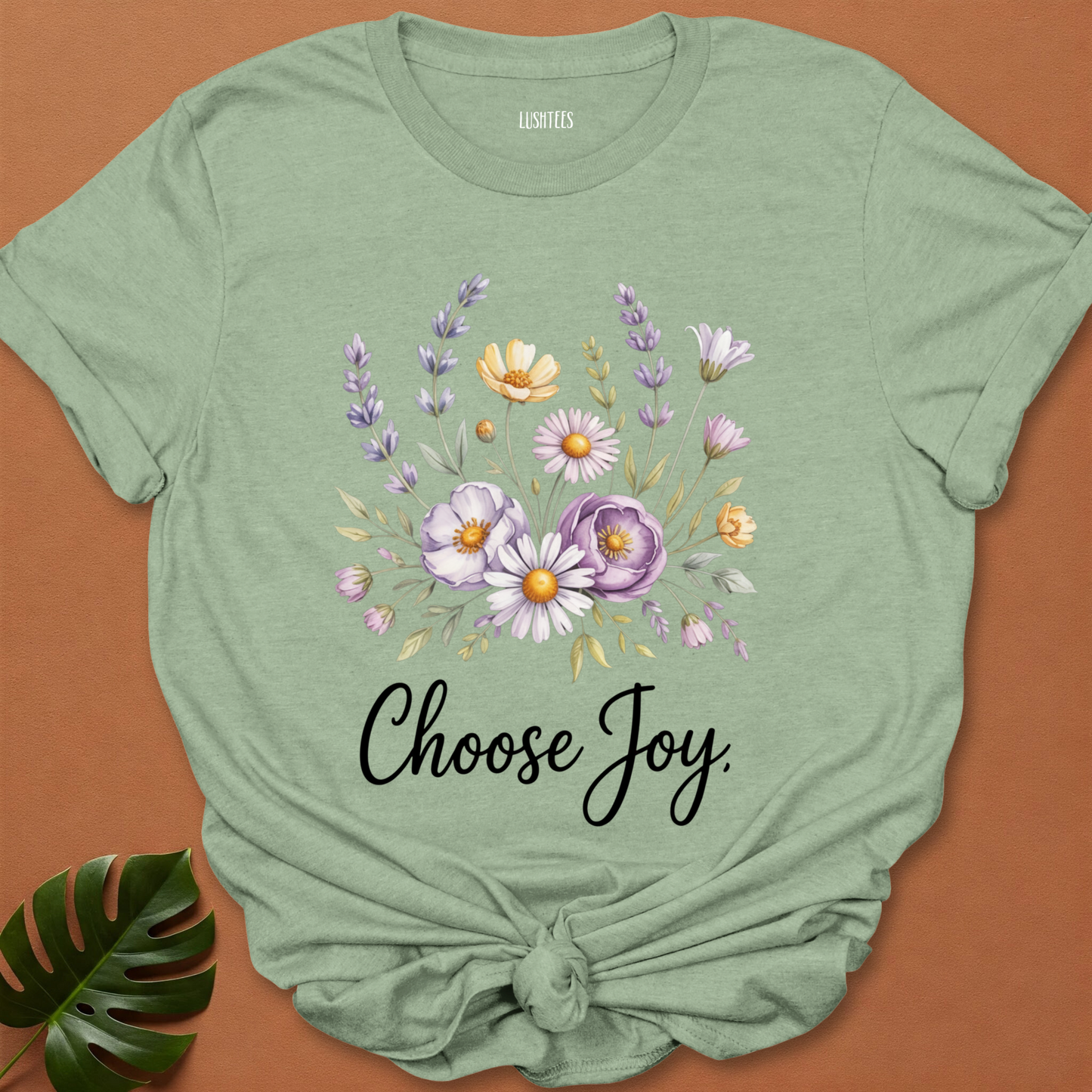 Choose Joy – Inspirational Wildflower T-Shirt