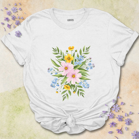 Water Colour Flowers T-shirt