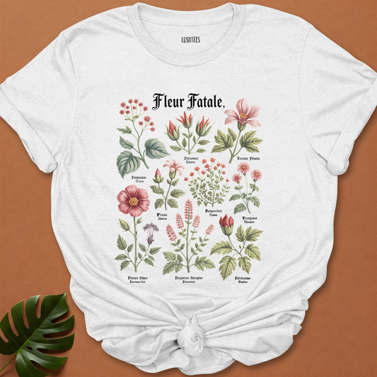 Fleur Fatale – Gothic Botanical Poison Flower T-Shirt
