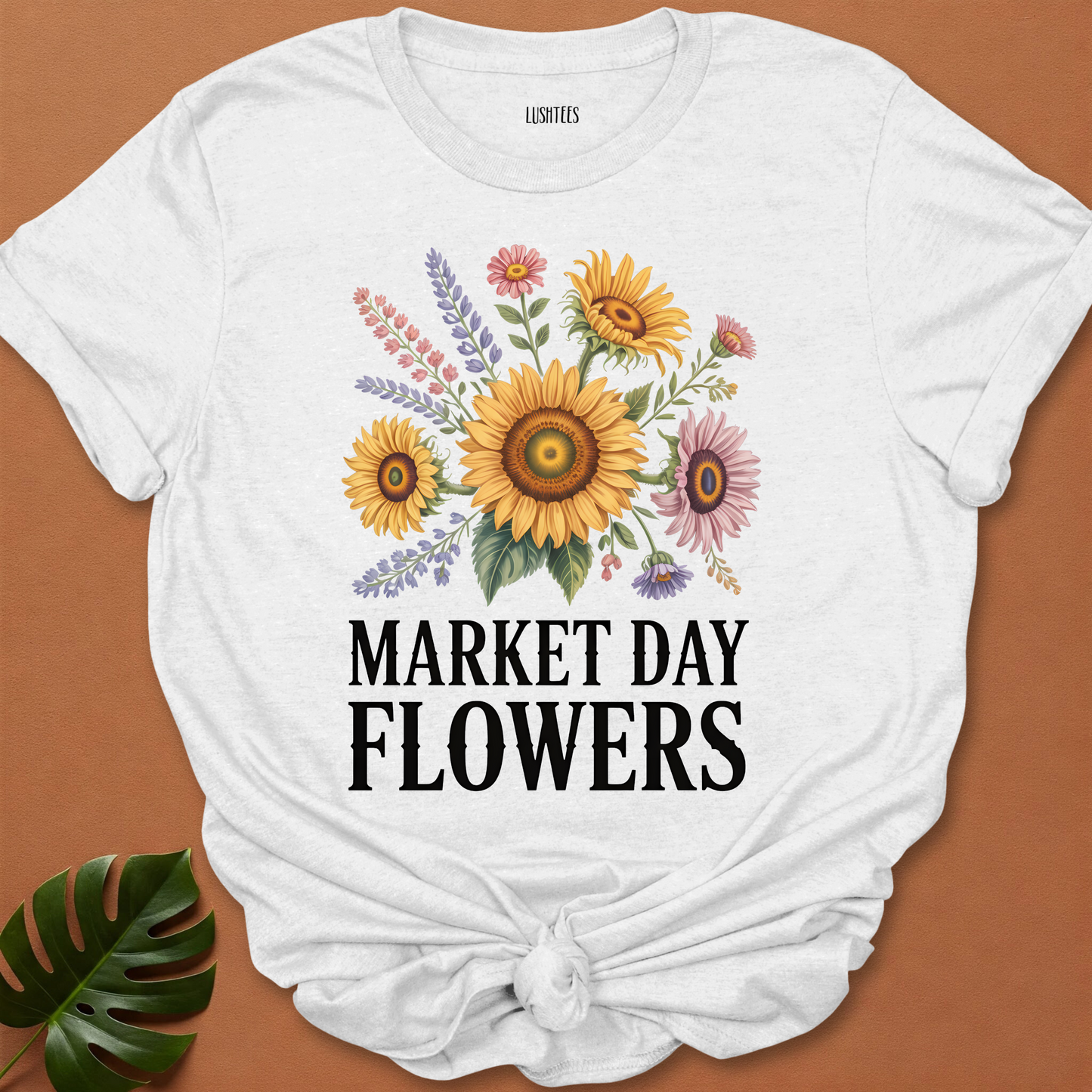 Market Day Flowers – Sunflower & Wildflower T-Shirt