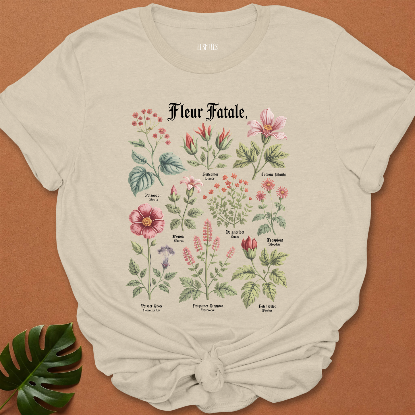 Fleur Fatale – Gothic Botanical Poison Flower T-Shirt