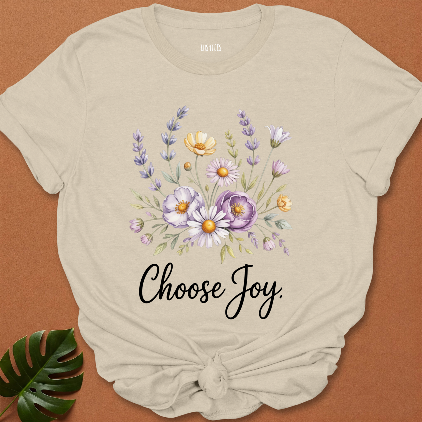 Choose Joy – Inspirational Wildflower T-Shirt