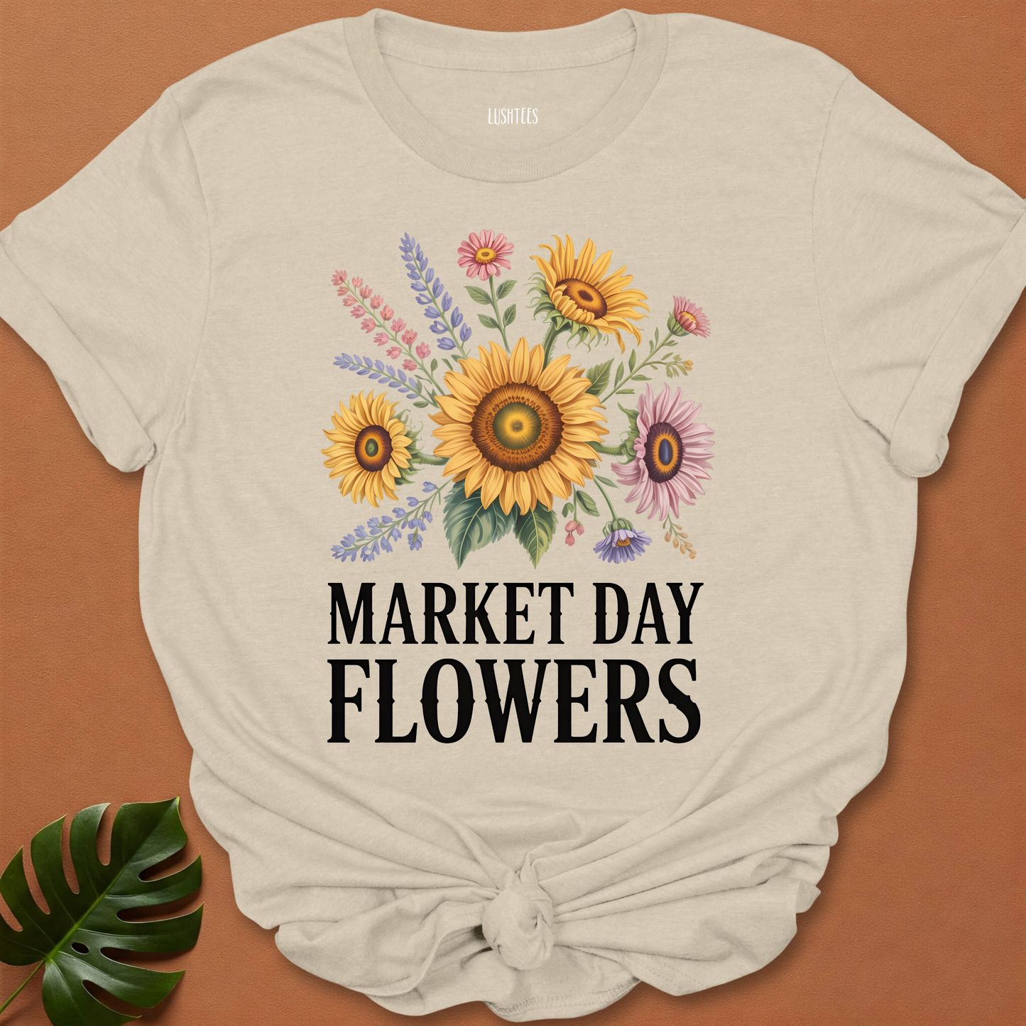 Market Day Flowers – Sunflower & Wildflower T-Shirt