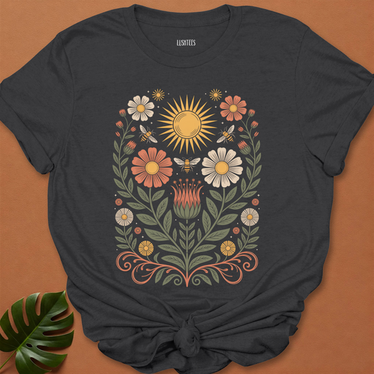 Sun & Bloom Folk Tee