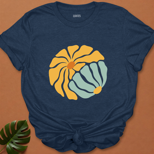 Sun & Sage Duo – Retro Garden Circle Tee