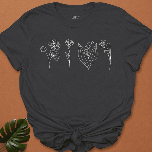Petite Wildflowers – Clean Line Art Set
