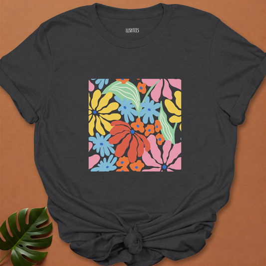 Full Bloom Chaos – Multicolor Wildflower Garden Tee