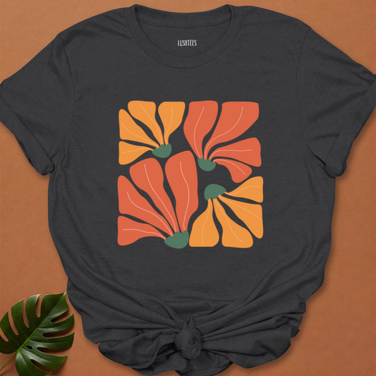 Wild Petal Flow – Abstract Floral Expression Tee