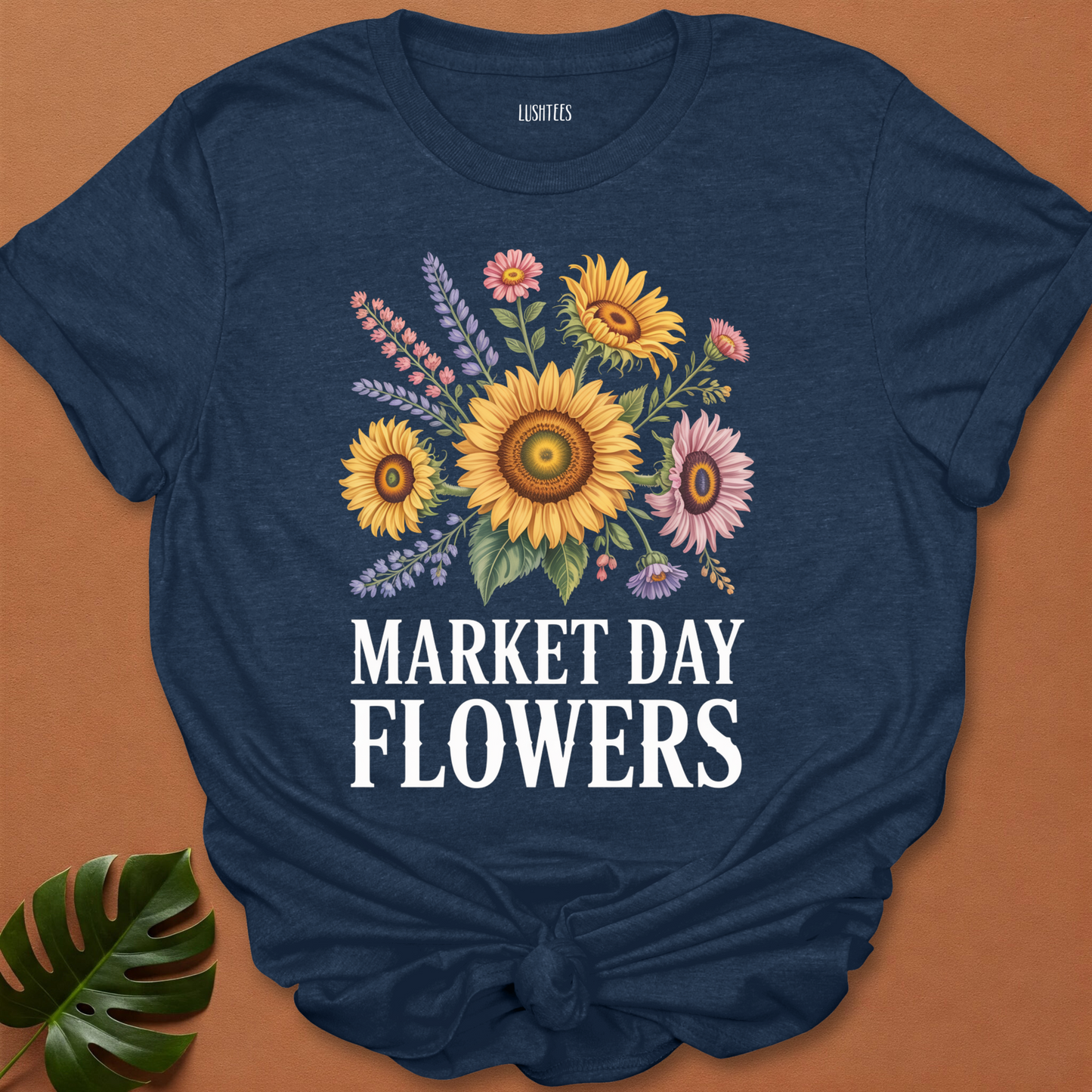 Market Day Flowers – Sunflower & Wildflower T-Shirt
