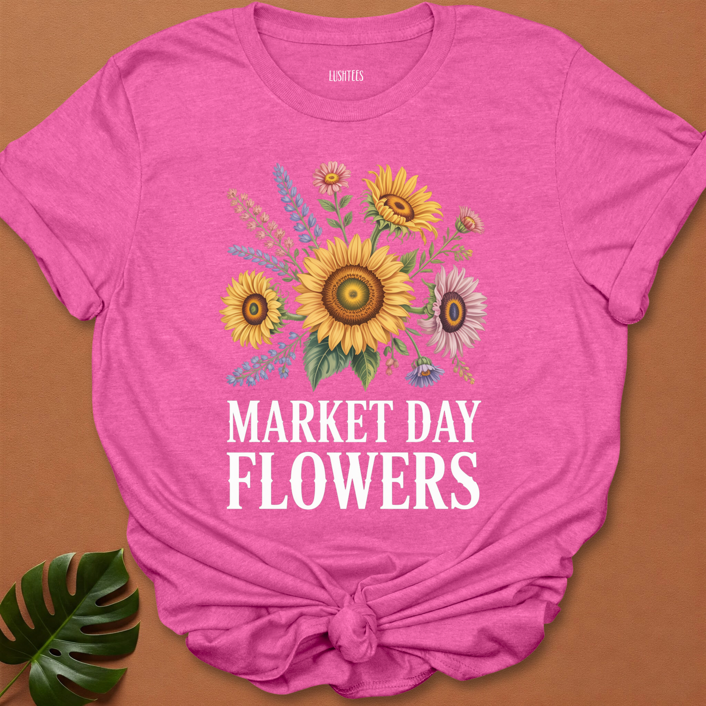 Market Day Flowers – Sunflower & Wildflower T-Shirt