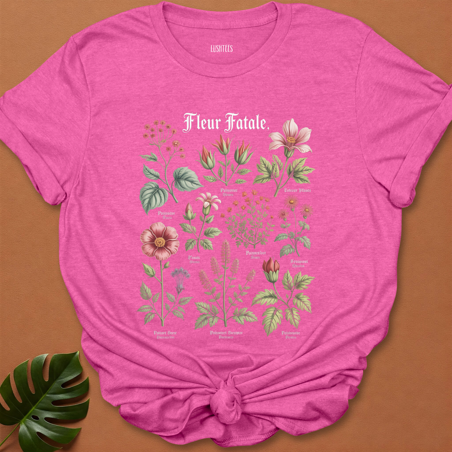 Fleur Fatale – Gothic Botanical Poison Flower T-Shirt